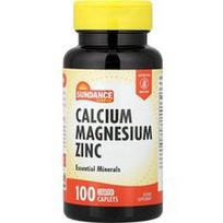 Sundance Vitamins, Kalcis, magnis, cinkas, 100 dengtų kapsulių