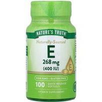 Nature's Truth, Vitaminas E, 268 mg (400 TV), 100 greito atpalaidavimo minkštųjų gelių