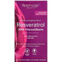 Reserveage Beauty, Resveratrolis su pterostilbenu, 60 vegetariškų kapsulių