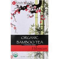 Uncle Lee's Tea, Ekologiška bambuko arbata, hibiskas, be kofeino, 18 arbatos maišelių, 1,02 uncijos (28,8 g)