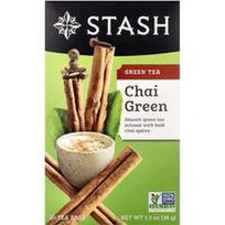 Stash Tea, Žalioji arbata, Chai Green, 20 arbatos pakelių, 38 g