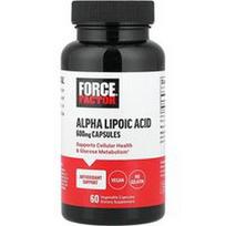 Force Factor, Alfa lipoinė rūgštis, 600 mg, 60 augalinių kapsulių