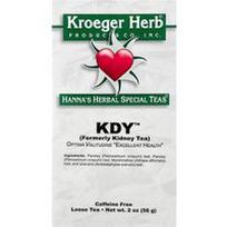 Kroeger Herb Co, Specialios Hanna's Herbal Teas®, KDY™, be kofeino, 2 uncijos (56 g)