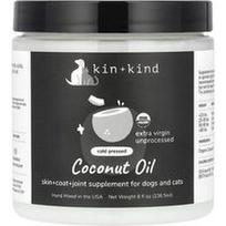 Kin+Kind, Kokosų aliejus, šunims ir katėms, 8 fl oz (236,5 ml)