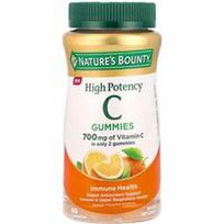Nature's Bounty, Vitamino C guminukai, didelio stiprumo, apelsinų skonio, 60 guminukų (350 mg viename guminuke)