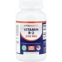 Vitamatic, Vitaminas B-2, 250 mg, 200 augalinių kapsulių