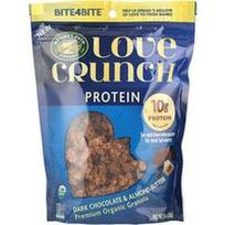 Nature's Path, „Love Crunch®“, baltyminiai, aukščiausios kokybės ekologiški granola, juodasis šokoladas ir migdolų sviestas, 312 g