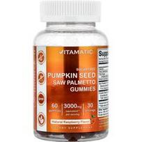 Vitamatic, Moliūgų sėklų, sabalpalmių, natūralių aviečių guminukai, 60 guminukų