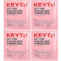KEYTH, „Lucy PDRN Glow“ kolageno hidrogelio grožio kaukė, 4 lapeliai, po 38 g (1,34 uncijos)
