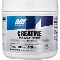 GAT, Sportui, Essentials, kreatino milteliai, be skonio, 500 g
