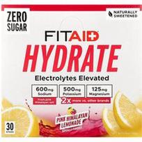 FITAID, Hidratuojantis rožinis Himalajų limonadas, 30 lazdelių po 5,2 g (0,18 uncijos)