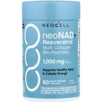 NeoCell, neoNad+™ resveratrolis, multikolageno biopeptidai™, 60 greito atpalaidavimo kapsulių