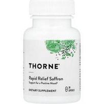 Thorne, „Rapid Relief Saffron“, 30 kapsulių (30 mg vienoje kapsulėje)