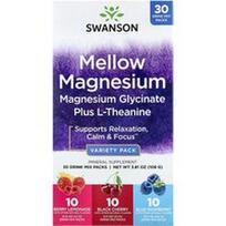 Swanson Vitamins, Švelnus magnio gėrimų mišinys, įvairių pakuočių rinkinys, 30 pakelių