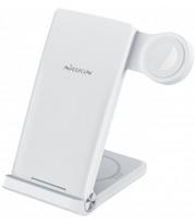 Baltas belaidis stovas - pakrovėjas "Nillkin PowerTrio 3in1 Apple Watch (MFI)"