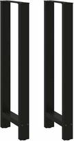 Baro stalo kojos, juodos, 2 vnt., 50x(110-111) cm, plienas