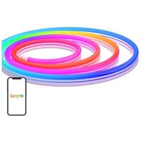 LEPRO N1-5 išmanioji LED juosta, 5m, 24V, 24W, RGB, WiFi, Bluetooth, balso valdymas, išmaniojo namo suderinamumas