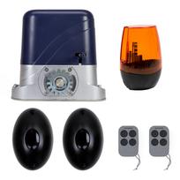 Slankiojančių vartų automatikos rinkinys, variklis, fotoelementai, nuotolinio valdymo pultas, 230V,