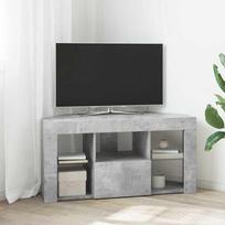 TV staliukas Kampinė LED televizoriaus spinta Betono pilka 100 x 40 x 50 cm