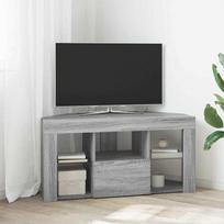 TV staliukas Kampinė LED televizoriaus spinta Pilkas Sonoma 100 x 40 x 50 cm