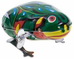 Prisukamas žaislas Retro Frog ZA2235, žalia sp.