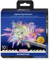 Staedtler – Didelis teptukas – 10 vnt. įvairių spalvų – pastelinės spalvos (373 C10‑2)