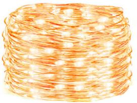 Springos LED kalėdinė girlianda, 300 mikro LED, 8 režimų, šiltai balta, 33 m