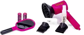 Toymax Kirpykla - Grožio plaukų formavimo džiovintuvas + priedai, 11 vnt. (371133)