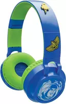 Lexibook - 3D „DISNEY“ „Žaislų istorijos“ dizaino sulankstomos „Bluetooth®“ ir laidinės ausinės su saugiu garsumo ribojimu (HPBT015TS)