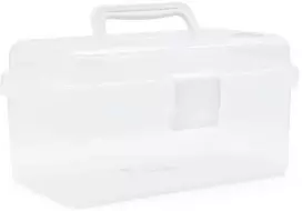 TOYMAX - Dėžė daiktams su įdėklu, 25,5 x 13,5 x 14,5 cm, skaidri (714223)