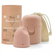 Menstruacinės taurelės ir sterilizatoriaus rinkinys BAMBOOZY, 1 vnt (S dydis)