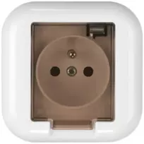 Plastrol Kištukinis lizdas paviršinis, 2p+ž, 16A, 250V