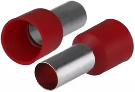 Plastrol Izoliuota įvorės antgalė laidams 1x16mm2; įvorės ilgis 22,2mm raudona 50 vnt.