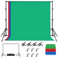 Puluz Fotografavimo fonų ir stovų rinkinys 2.9x2m, RGB
