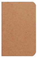 Clairefontaine „Amžiaus krepšys“ rudas užrašų sąsiuvinis 9x14 cm, 96 puslapiai/48 lapai, 90 gramų baltas popierius, linijuotas, kartoninis viršelis