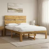 Lova Dviejų lovų rėmas su galvūgaliu ROSTOCK Balta 120 x 190 cm
