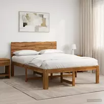 Lova Dviejų lovų rėmas su galvūgaliu ROSTOCK Natūrali 135 x 190 cm