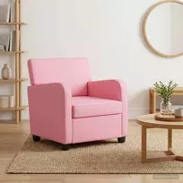 Fotelis Krėslas Rožinė Audinys