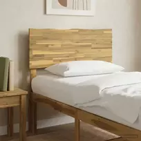 Lovos galvūgalis su natūraliu kraštu ROSTOCK Balta 75 cm