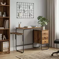 Stalas su saugojimo vieta Ąžuolo mediena 120 x 50 x 75 cm