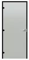 Harvia Juodas Line rakinamos stiklinės durys, Satin, 9x21, juodas aliuminio rėmas