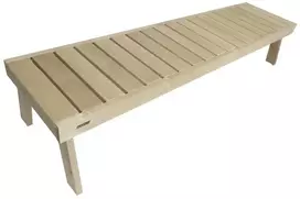 Harvia Formula pirties suolas, 1200 x 450 mm, drebulės mediena