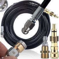 Žarna HydroJet Pro Max 20M – Kanalizacijos valymui, Slėgis 200 bar, Komplektas su 2 antgaliais ir adapteriais