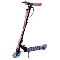 Motoroleris Raven Pastelle Black/Pink 145mm su rankiniu stabdžiu ir priekiniu amortizatoriumi + skambučiu