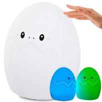 LED naktinė lemputė vaikams RGB kiaušinio formos lietimui