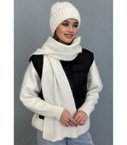 Caskona moteriškas šalikas LUNA SCARF*05, baltas 2000000155609, Universalus