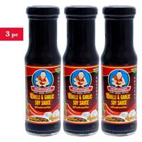 Sojų padažas su čili ir česnaku, Healty Boy Brand, 3x150ml