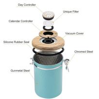 Chest of drawers, cupboards,Airtight Coffee Canister - Honeycomb Design Bean Storage with CO2 Release Valve & Scoop (1.8L),