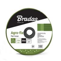 Plokščia vandens žarna Bradas AGRO-FLAT PVC, W.P.6 / B.P.18 Bar - 1 1/2- 100m, Green