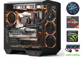 Kompiuteris MDATA GAMING HydroX Pro Ryzen 7 7800X3D 64GB 1TB SSD RTX 5070Ti Windows 11 Stacionarus kompiuteris